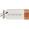 Acacia Bevel Board Long White w/ Gold Spreader & Ribbon | Live Love Fuck Off | 20 x 7"-Maple Online