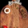 Acacia Bevel Board w/ Ribbon & Gold Spreader Knife | Eat | 15 x 12"-Maple Online