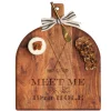 Acacia Bevel Board w/ Ribbon & Gold Spreader Knife | Meet Me at the 19th Hole | 15 x 12"-Maple Online