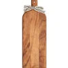 Acacia Bevel Board with Long Handle | Blank No Personalization | 20 x 7"-Maple Best