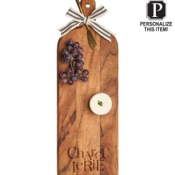 Acacia Bevel Board with Long Handle | Personalized | 20 x 7"-Maple Discount