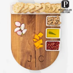 Acacia Fête Set Grand | Personalized | 16.25 x 12"-Maple Hot