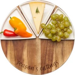 Acacia Fête Set Round | Season's Eatings | 12" Round-Maple Best