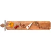 Acacia Heirloom Board Skinny w/ Gold Spreader & Ribbon | Hashtag Foodie | 34 x 6"-Maple Outlet