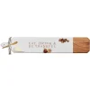 Acacia Heirloom Board Skinny In White Color w/ Gold Spreader & Ribbon | Eat Drink & Be Thankful | 34 x 6"-Maple Clearance