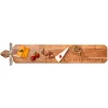 Acacia Heirloom Board Skinny w/ Gold Spreader & Ribbon | Eat It Or Starve | 34 x 6"-Maple Best