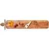 Acacia Heirloom Board Skinny w/ Gold Spreader & Ribbon | Meat & Cheese | 34 x 6"-Maple Outlet