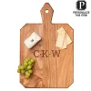 Acacia Heirloom Board w/ Handle Rectangle | Personalize | 16 x 10"-Maple Online