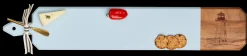 Acacia Heirloom Board w/ Handle Skinny in Light Blue Color | Lighthouse | 34 X 6"-Maple Online