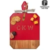 Acacia Heirloom Board w/ Handle Rectangle in Red Color | Personalize | 16 x 10"-Maple Sale