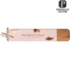 Acacia Heirloom Board w/ Handle Skinny in Blush Color | Personalized | 34 X 6"-Maple Hot