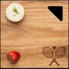 Acacia Modern Geo Square | Tennis Rackets | 12 x 12"-Maple Best