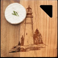 Acacia Modern Geo Square | Lighthouse | 9 x 9"-Maple Sale