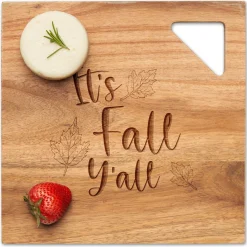 Acacia Modern Geo Square | It's Fall Y'all | 12 x 12"-Maple Fashion