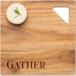 Acacia Modern Geo Square | Gather | 12 x 12"-Maple Online