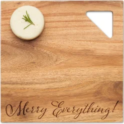 Acacia Modern Geo Square | Merry Everything | 12 x 12"-Maple Best