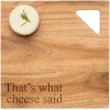 Acacia Modern Geo Square | That's What Cheese Said | 12 x 12"-Maple Best