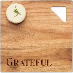 Acacia Modern Geo Square | Grateful | 12 x 12"-Maple Best