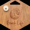 Acacia Modern Hexagon | Beach Life Wave | 9 x 10.5"-Maple Online