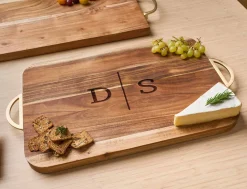 Acacia Modern Rectangle with Rounded Corners | Personalize | 18" x 12"-Maple Discount