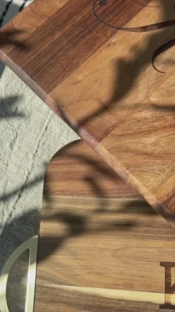 Acacia Modern Rectangle with Rounded Corners | Personalize | 18" x 12"-Maple Discount