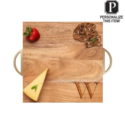 Acacia Modern Square | Personalize | 12" x 12"-Maple Fashion