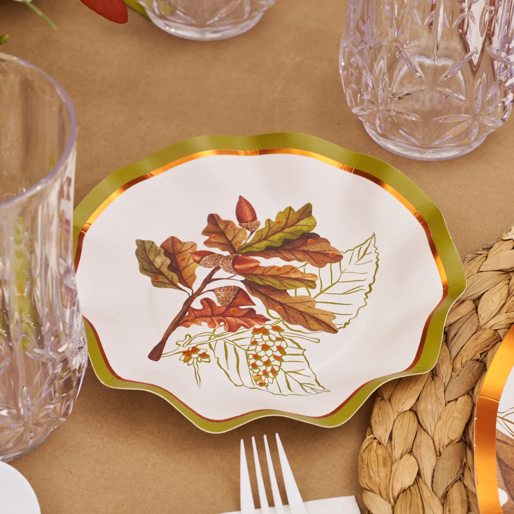 Acorn and Oak Appetizer/Dessert Bowl/8pk-Sophistiplate Discount