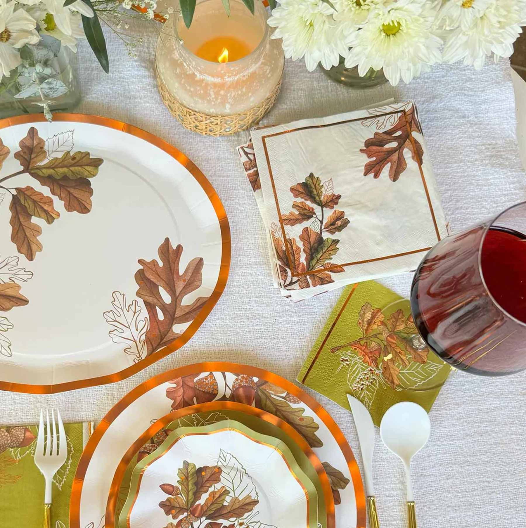 Acorn and Oak Appetizer/Dessert Bowl/8pk-Sophistiplate Discount