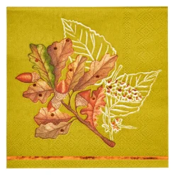 Acorn and Oak Paper Cocktail Napkin/20pk-Sophistiplate Sale