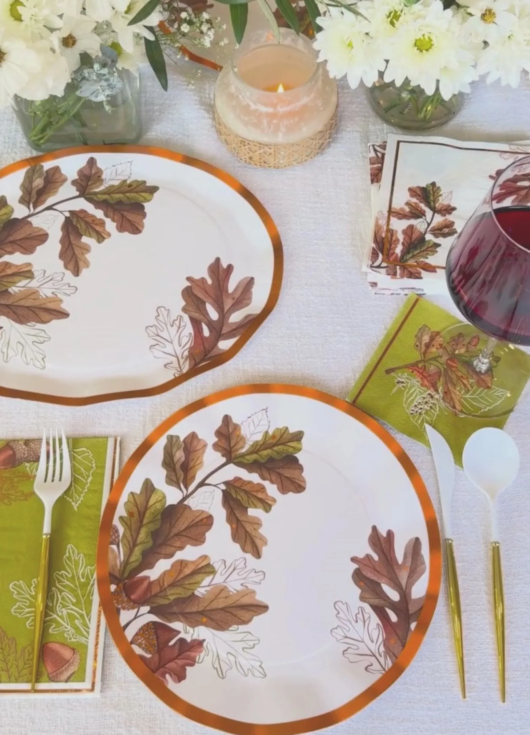 Acorn and Oak Paper Lunch Napkin/20pk-Sophistiplate New