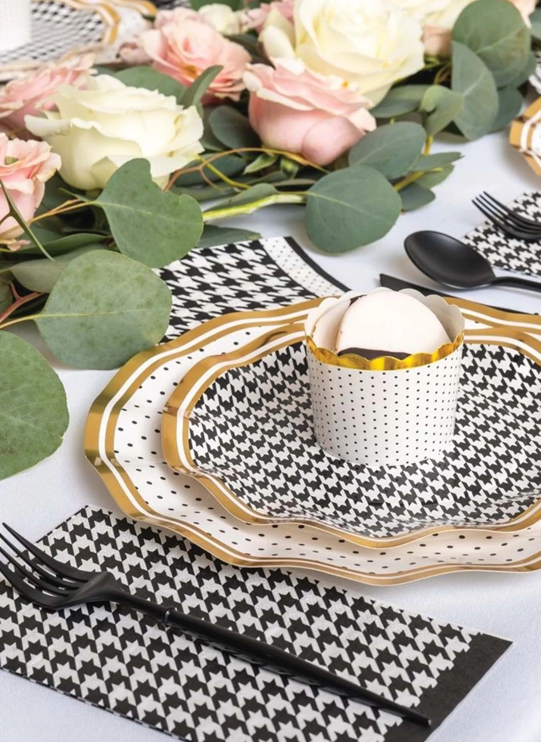 All Black Bella Assorted Plastic Cutlery/36pc, Service for 12-Sophistiplate Fashion