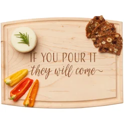 Arched Artisan Board | If you pour it they will come | 12 x 9"-Maple New