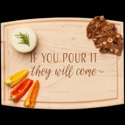 Arched Artisan Board | If Your Pour | 12 x 9"-Maple Hot