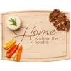 Arched Artisan Board | Home is where the heart is | 12 x 9"-Maple Hot