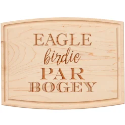 Arched Artisan Board | Eagle Birdie Par Bogey | 12 x 9"-Maple Clearance