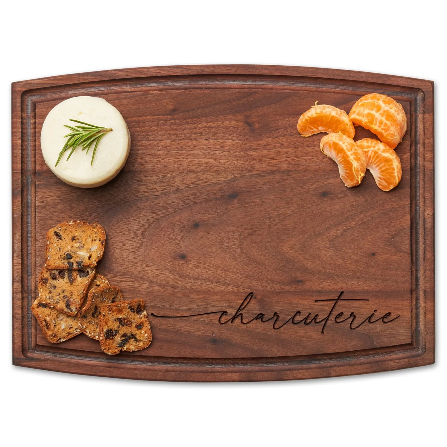 Arched Artisan Walnut Board | Charcuterie Script | 12 x 9"-Maple Best