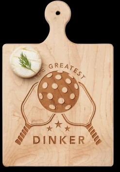 Artisan Paddle Board | The Greatest Dinker | 9" x 6"-Maple Fashion