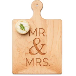 Artisan Paddle Board | Mr & Mrs | 9 x 6"-Maple Fashion