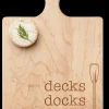 Artisan Paddle Board | Deck Docks & Flipflops | 9" x 6"-Maple Outlet