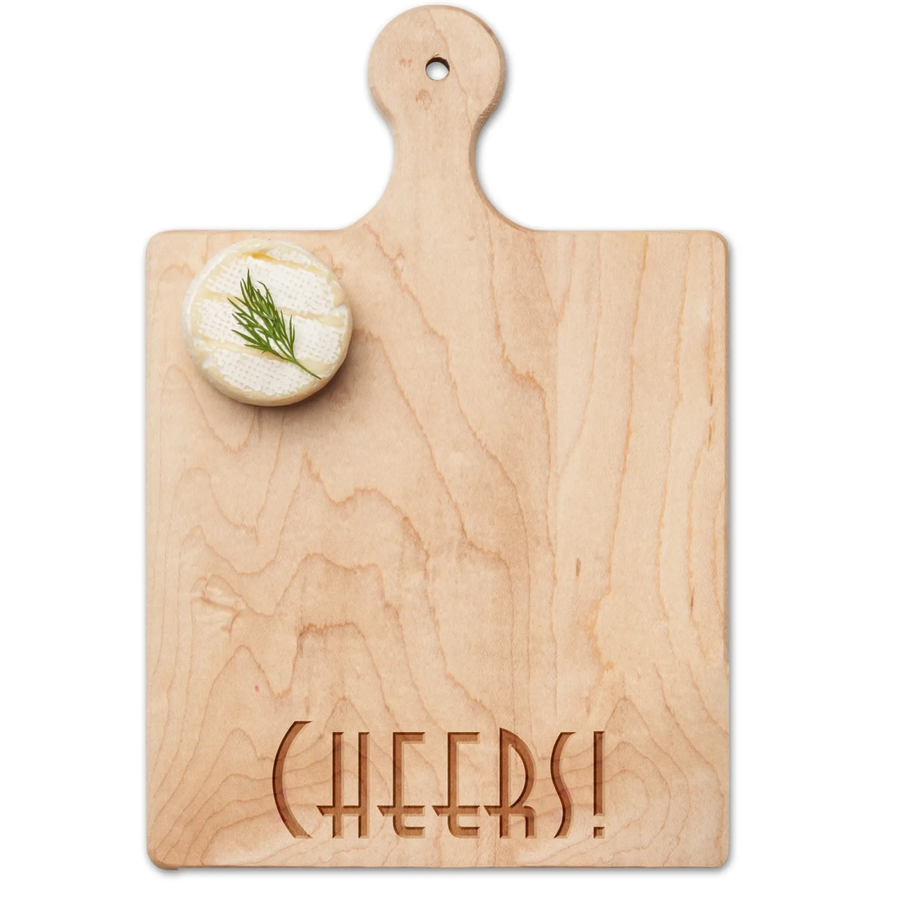 Artisan Paddle Board | Art Deco Cheers | 9" x 6"-Maple New