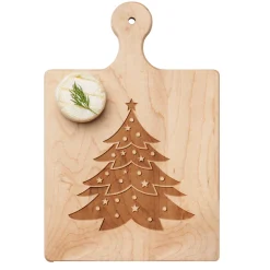 Artisan Paddle Board | Christmas Tree | 9 x 6"-Maple New