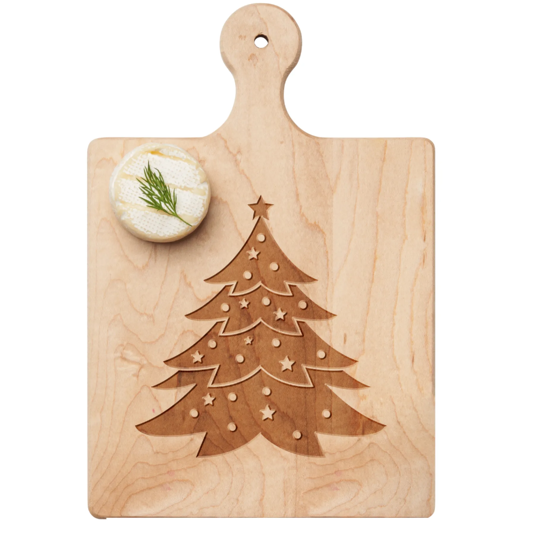 Artisan Paddle Board | Christmas Tree | 9 x 6"-Maple New