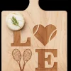 Artisan Paddle Board | Tennis LOVE | 9" x 6"-Maple Hot