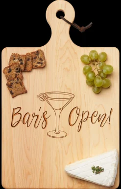 Artisan Paddle Board | Bar's Open | 16 x 10"-Maple Discount