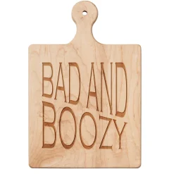 Artisan Paddle Board | Bad and Boozy | 9 x 6"-Maple Fashion