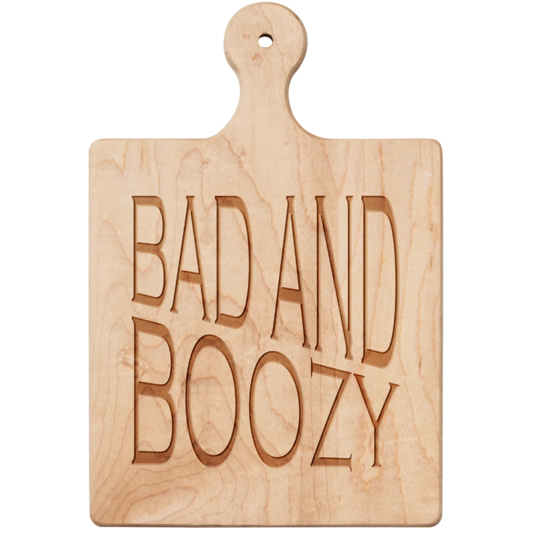 Artisan Paddle Board | Bad and Boozy | 9 x 6"-Maple Fashion
