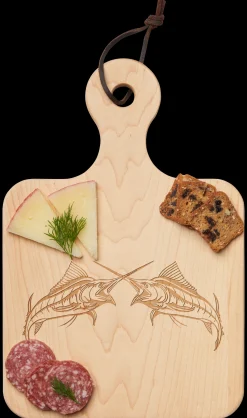 Artisan Paddle Board | Double Sailfish | 12 x 8"-Maple Fashion