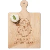 Artisan Paddle Board | Santa Merry Christmas | 9" x 6"-Maple New