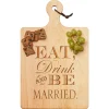 Artisan Paddle Board | Eat, Drink, & Be Married | 16 x 10"-Maple Discount