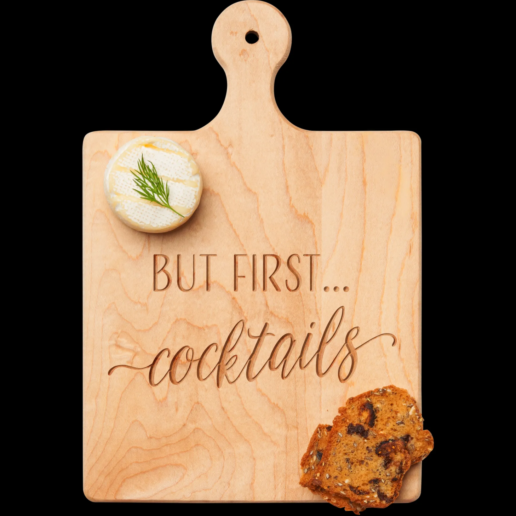 Artisan Paddle Board | But First Cocktails | 9" x 6"-Maple Online